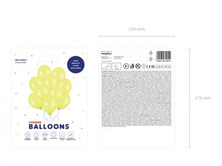 10 ballons en latex – Jaune...