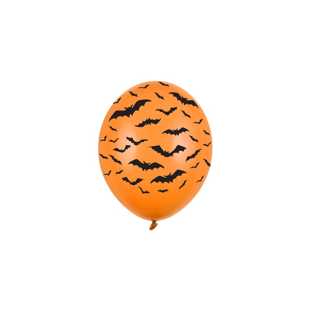 50 Ballons 30 cm - Chauve -souris - Pastel mandarine Orange