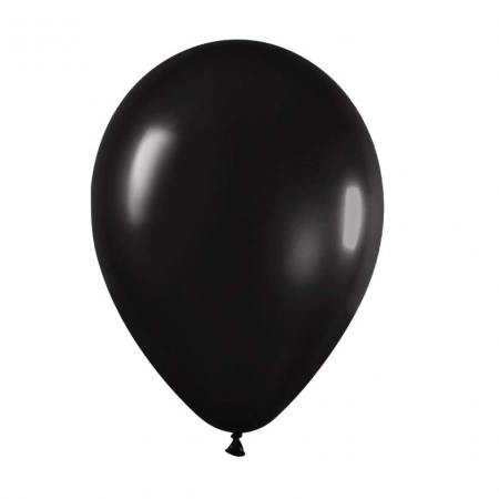 Ballon noir -  28 cm 