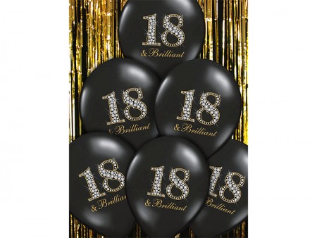 6 Ballons 30 cm - 18 &...