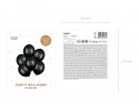6 Ballons 30 cm - 18 & Brillant - Noir Pastel