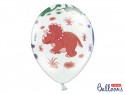 50 Ballons 30 cm - Dinosaures - Pastel Blanc pur