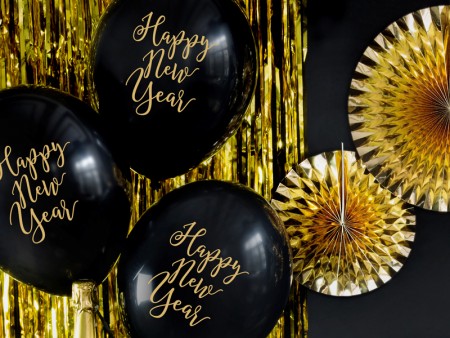 6 Ballons 30 cm - Happy New...