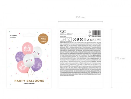 6 Ballons 30 cm - Licorne -...