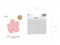 6 Ballons 30 cm - Pois - rose pastel