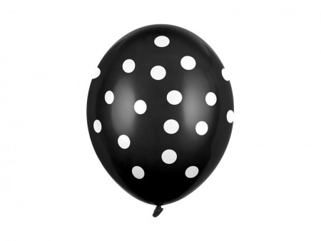 6 Ballons 30 cm - pois -...