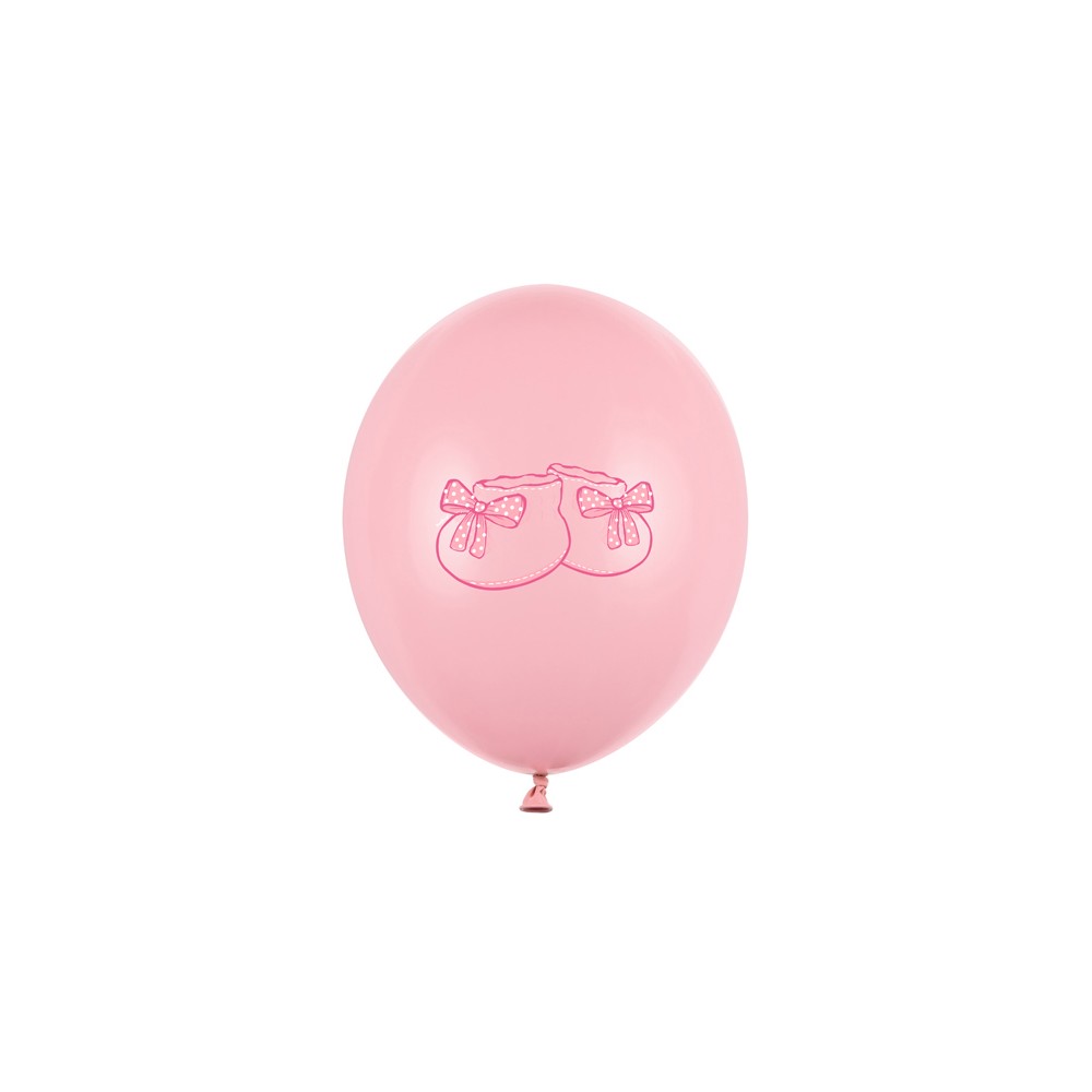 50 Ballons 30 cm - Chausson - Bébé rose pastel