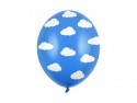 50 Ballons 30 cm - nuages - maïs pastel. bleu