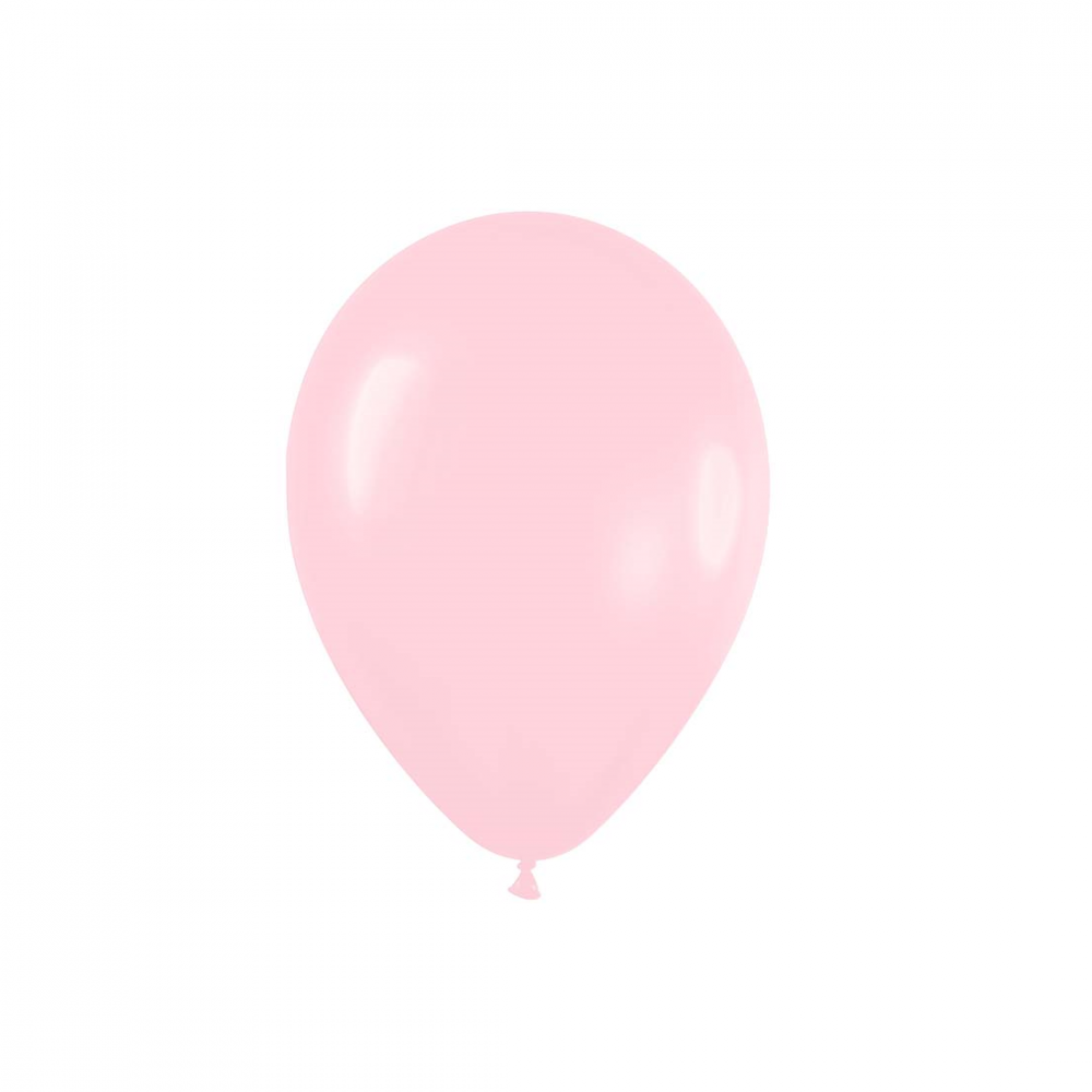 Ballon rose pastel -  13 cm 
