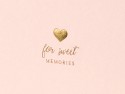 Livre d'or Pour de doux souvenirs - rose poudré