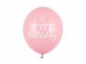 50 Ballons 30 cm - Happy Birthday - rose pastel