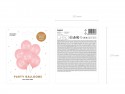 6 Ballons 30 cm - Happy Birthday - rose pastel