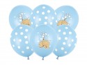 50 Ballons 30 cm - Elephant bleu pastel