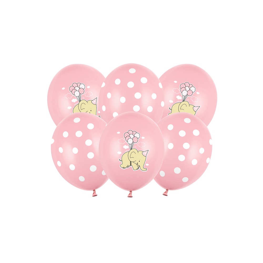 50 Ballons 30 cm - Elephant rose pastel