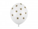 50 Ballons 30 cm - Etoiles - Pastel Blanc pur