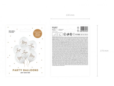 6 Ballons 30 cm - Femme -...
