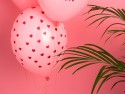 6 Ballons 30 cm - Coeurs - rose pastel