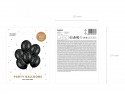 6 Ballons 30 cm - Chauve -souris - Noir Pastel
