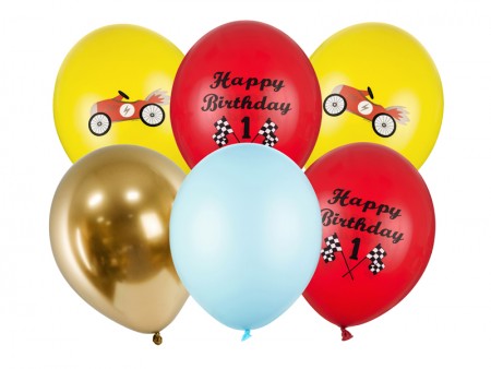 6 Ballons 30 cm - Happy...