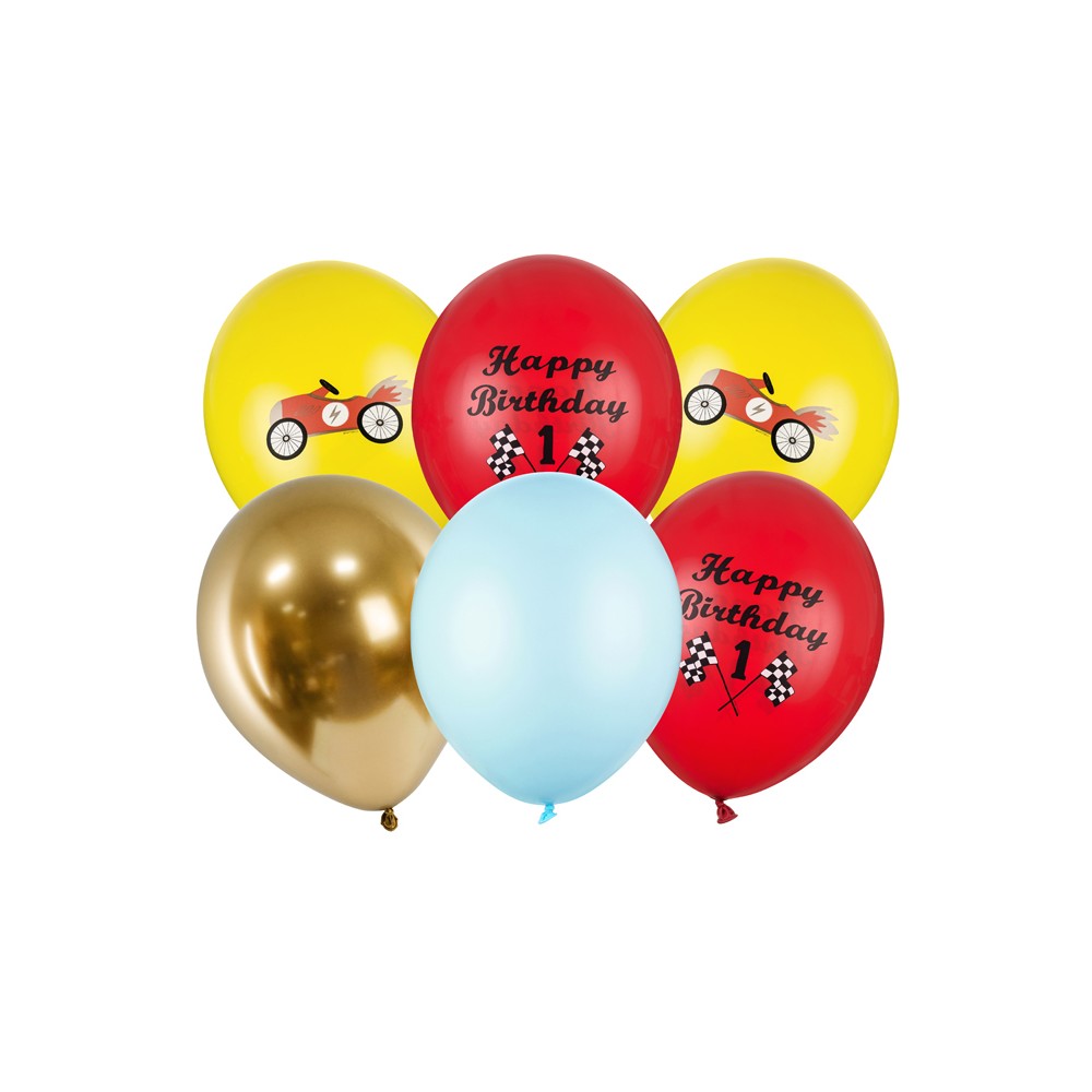 6 Ballons 30 cm - Happy Birthday