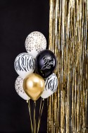 50 Ballons 30 cm - tachetés - pastel - blanc pur