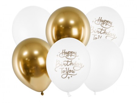 6 Ballons 30 cm - Happy...