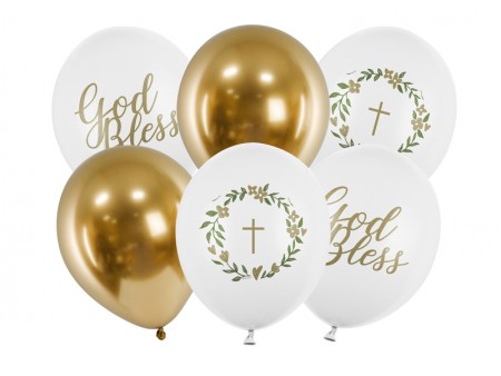 6 Ballons 30 cm - God Bless