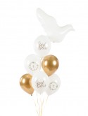 50 Ballons Strong 30 cm - God Bless - Pastel Blanc Pur