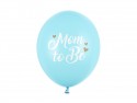 6 Ballons 30 cm - Mom to Be - Light Blue