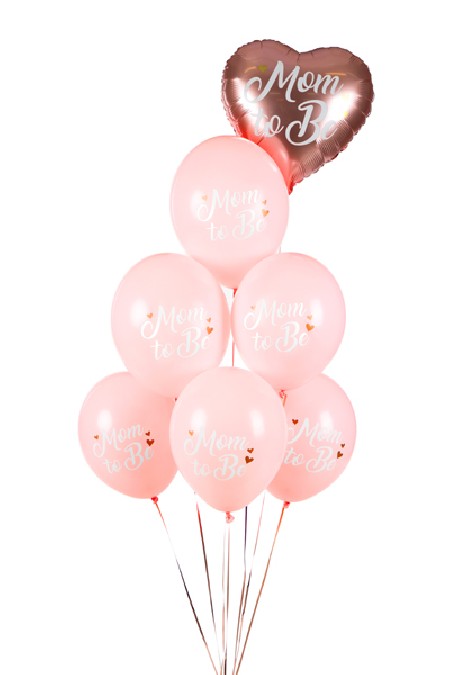 6 Ballons 30 cm - Mom to Be...