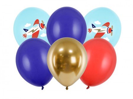 6 Ballons 30 cm - Avion