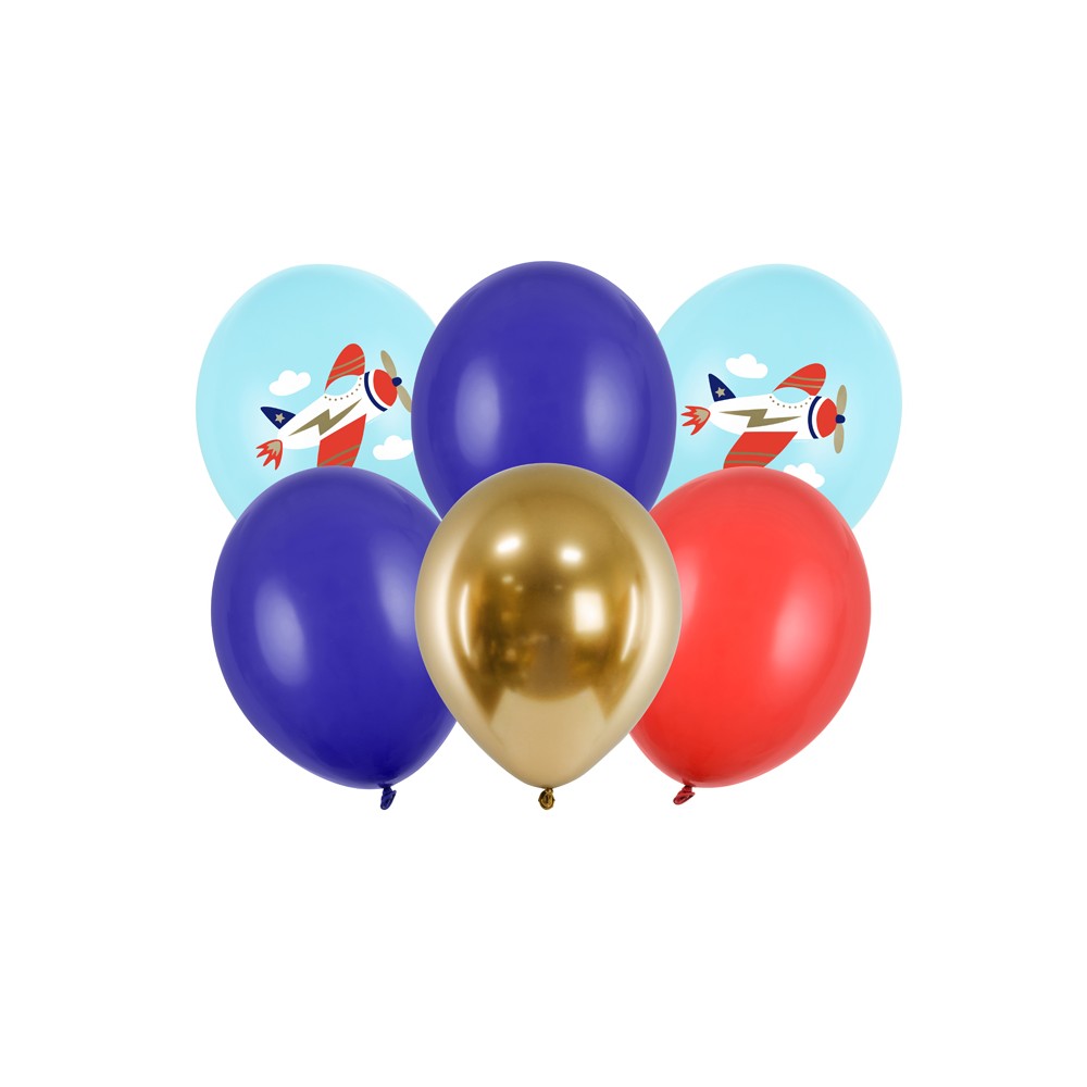 6 Ballons 30 cm - Avion