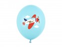 50 Ballons Strong 30 cm - Avion - bleu clair pastel