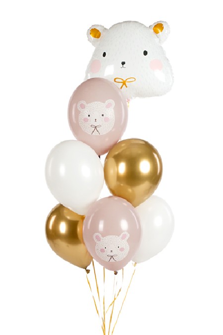 6 Ballons 30 cm - ours polaire