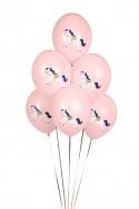 6 Ballons 30 cm - - cheval - Pastel Pale Pink