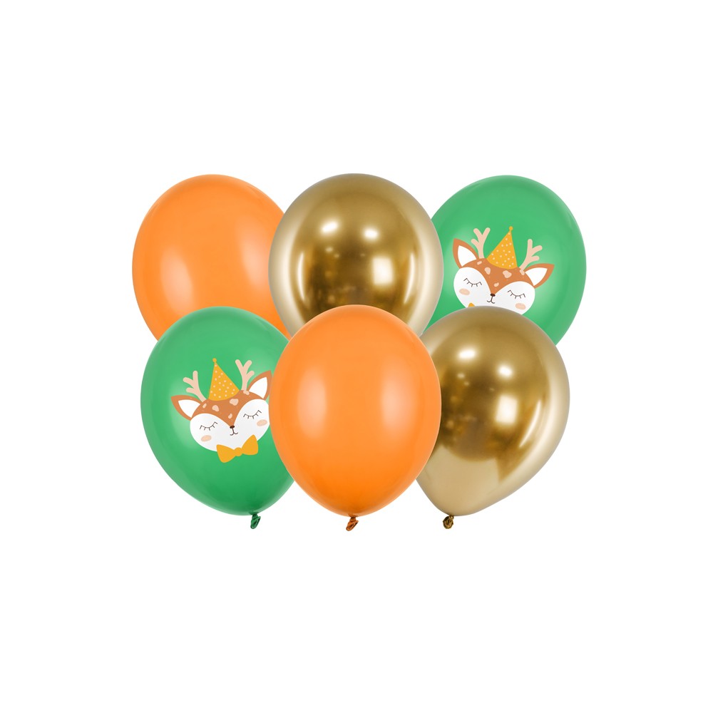 6 Ballons 30 cm - Cerf