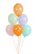 6 Ballons 30 cm - pois