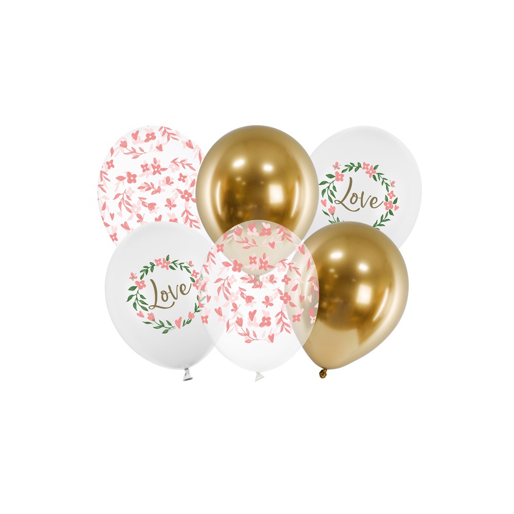 6 Ballons 30 cm - Love