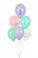 6 Ballons 30 cm - le monde marin