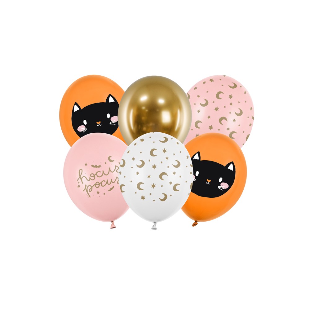 6 Ballons 30 cm - Hocus Pocus - mix