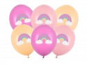 6 Ballons 30 cm - arc -en -ciel