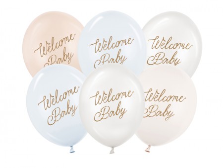 6 Ballons 30 cm - Welcome...