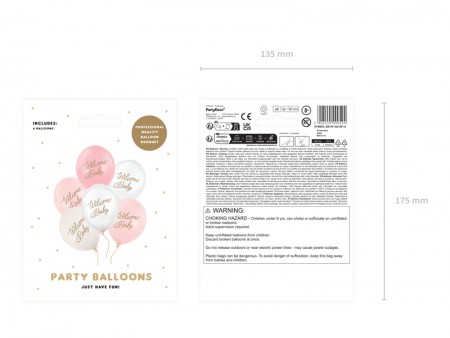 6 Ballons 30 cm - Welcome...