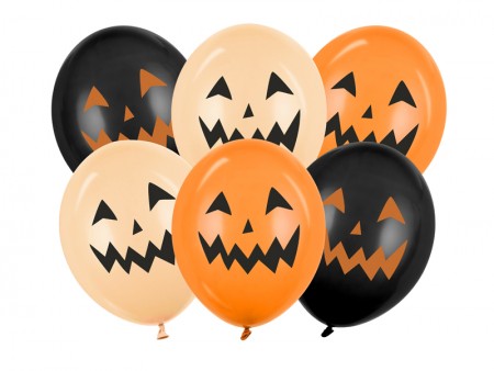 6 Ballons 30 cm - Citrouilles