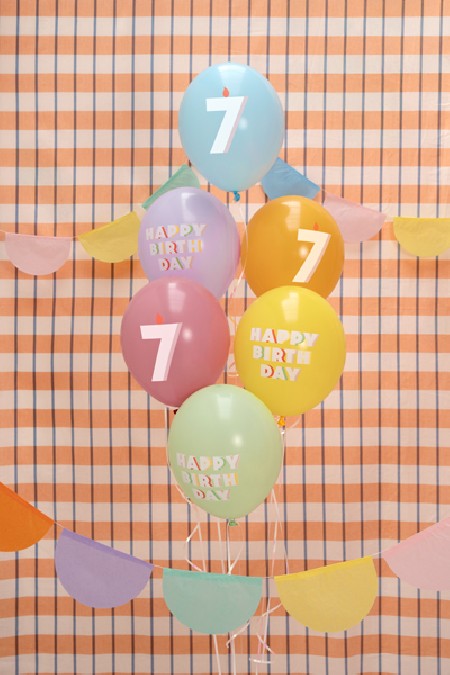 6 Ballons 30 cm - 7 - mix