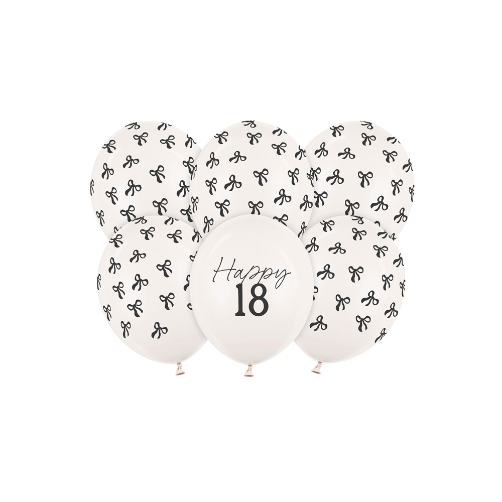 6 Ballons 30 cm - 18 - Pastel Off -white