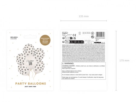 6 Ballons 30 cm - 18 -...