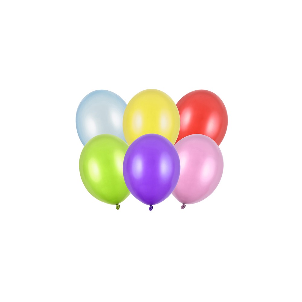 100 Ballons Strong 12cm métallique