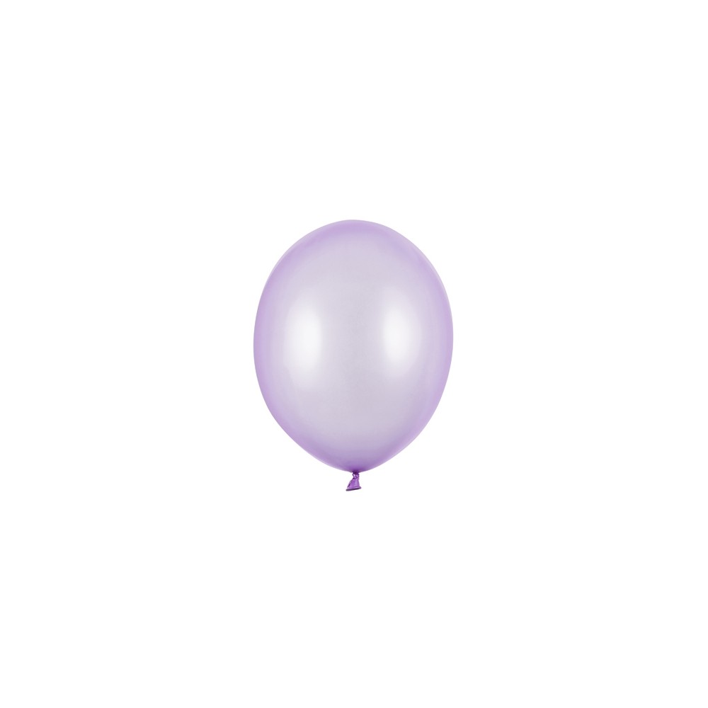 100 ballons en latex – Glycine – Finition métallisée – 12 cm