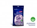 100 Ballons Strong 12cm - Glycine métallique